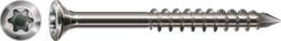 Artikelbild SPAX-Schrauben für Terrassen-Clip, 6 mm Kopf mit T-Star plus T-15 Linsensenkkopf mit CUT-Spitze, Teilgewinde, rostfrei A2