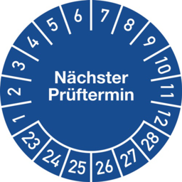 Article picture Mehrjahresprüfplakette D.20mm Nächster P