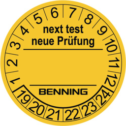 Article picture Prüfplaketten D.30mm RL 300St. BENNING