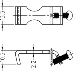 Esquisse Connecteur d'angle taille 1
