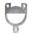Artikelbild Paneel- und Spiegelhalter Stahl m. 3 Befestigungspunkten für Bohrungen D-3
