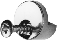 Articolo immagine KS-Spiegelhalter D-13 mm für 5 mm Materialstärke mit vormontierter Spanplattenschraube