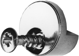 Articolo immagine KS-Spiegelhalter D-13 mm für 5 mm Materialstärke mit vormontierter Spanplattenschraube