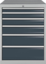Artikelbild Schubladenschrank H1019xB705xT736mm lich