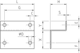 Sketch Steel angle Z-shape