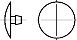 Croquis 2 Abdeckkappen für JD Distanzschrauben