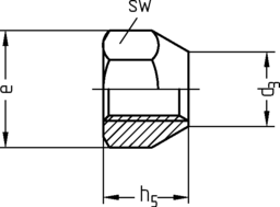 Schizzo 6KT MU-CONE F DIN 74361