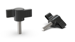 Artikelbild Flügelgriff mit montierter Schraube, Durchmesser 68 mm