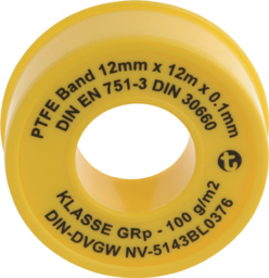 Article picture PTFE Dichtband GRp L12m B12mm D0,1mm 100
