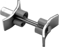 Articolo immagine Arbeitsplattenverbinder, montiert mit zwei Montagehilfen, für Bohrungen Durchmesser 60mm